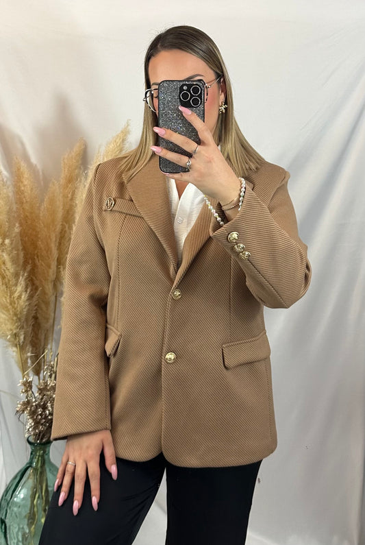 Blazer manteau marron